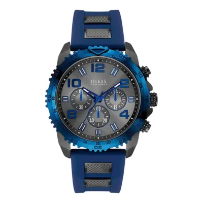 Guess velocity chronograph grey dial men's watch 